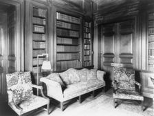 Library in Mrs. Hamilton Rice home, Newport, Rhode Island, 1917. Creator: Frances Benjamin Johnston
