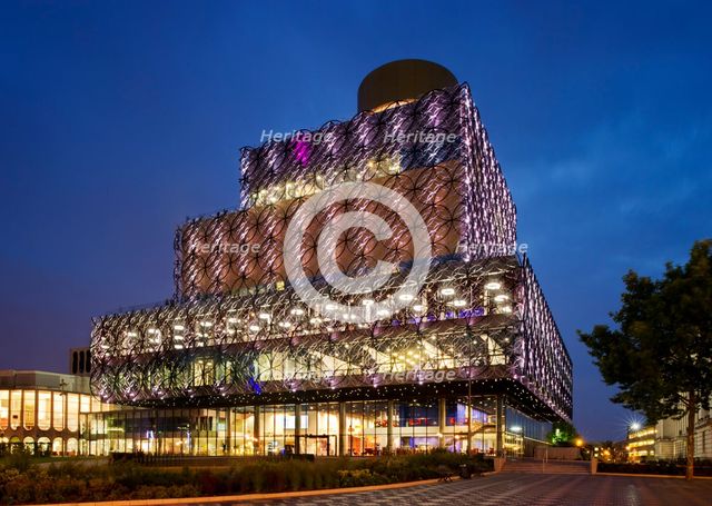 Library of Birmingham, Centenary Square, Broad Street, Birmingham, West Midlands, c2013. Artist: James O Davies.