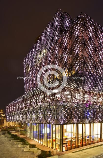 Library of Birmingham, Centenary Square, Broad Street, Birmingham, West Midlands, c2013. Artist: James O Davies.