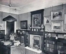 Library of Captain Harvey, Hampstead c1903. Artist: Frank William Brookman