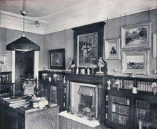 Library of Captain Harvey, Hampstead c1903. Artist: Frank William Brookman