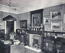Library of Captain Harvey, Hampstead c1903. Artist: Frank William Brookman
