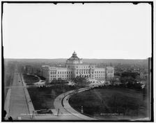 Library of Congress from Capitol dome, Washington, D.C., 1898. Creator: William H. Jackson