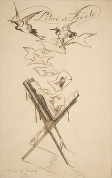 Libre et Fidèle, 1878. Creator: Felix Bracquemond