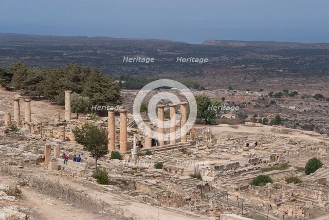 Libya, Cyrene, Sanctuary of Apollo, Temple of Apollo, 2007. Creator: Ethel Davies.