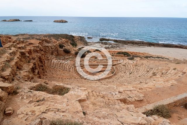 Libya, Apollonia, Theatre, 2007. Creator: Ethel Davies.