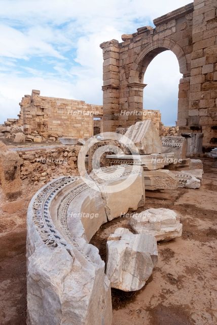 Libya, Leptis Magna, Nymphaeum, 2007. Creator: Ethel Davies.