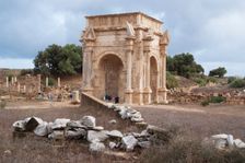 Libya, Leptis Magna, Arch of Septimius Severus, 2007. Creator: Ethel Davies