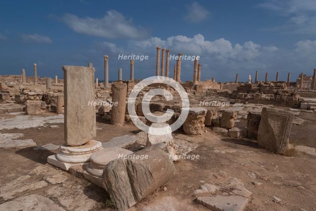 Libya, Leptis Magna, Basilica, 2007. Creator: Ethel Davies.