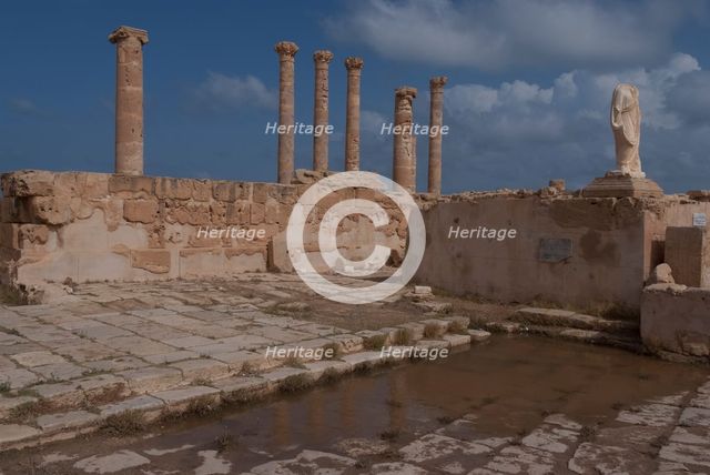 Libya, Leptis Magna, Flavius Julius Fountain, 2007. Creator: Ethel Davies.