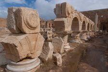Libya, Leptis Magna, Severan Forum, 2007. Creator: Ethel Davies