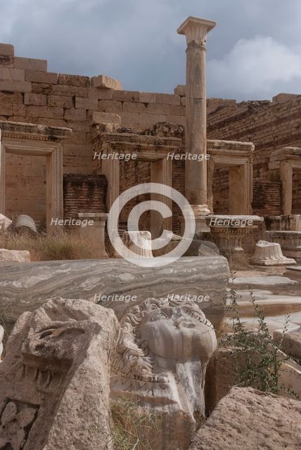 Libya, Leptis Magna, Severan Forum, 2007. Creator: Ethel Davies.