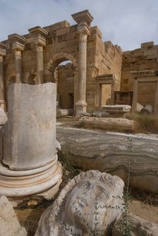 Libya, Leptis Magna, Severan Forum, 2007. Creator: Ethel Davies