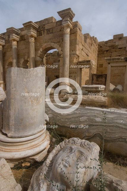 Libya, Leptis Magna, Severan Forum, 2007. Creator: Ethel Davies.