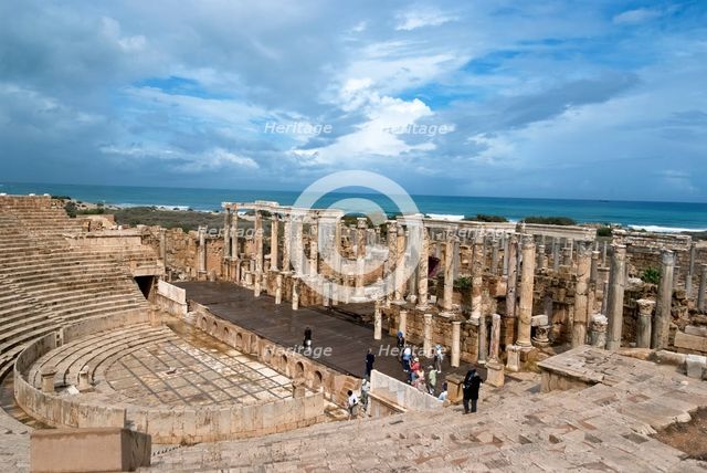 Libya, Leptis Magna, Theatre, 2007. Creator: Ethel Davies.