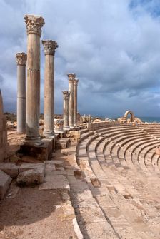 Libya, Leptis Magna, Theatre, 2007. Creator: Ethel Davies
