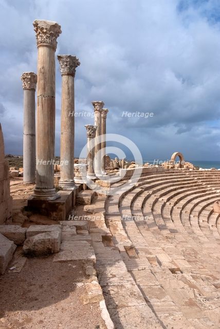 Libya, Leptis Magna, Theatre, 2007. Creator: Ethel Davies.