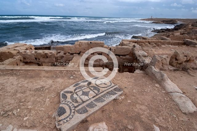 Libya, Sabratha, Seawards Baths, 2007. Creator: Ethel Davies.