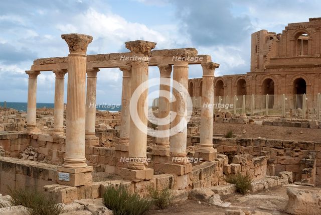 Libya, Sabratha, Peristyle House, 2007. Creator: Ethel Davies.