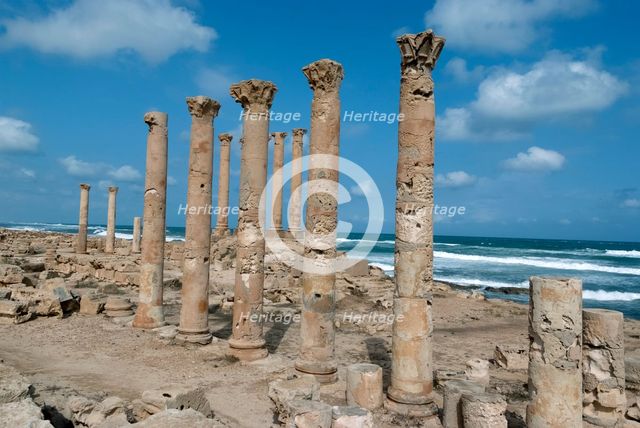 Libya, Sabratha, Temple of Isis, 2007. Creator: Ethel Davies.