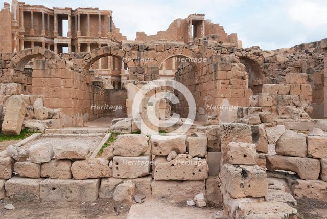 Libya, Sabratha, Theatre, 2007. Creator: Ethel Davies.