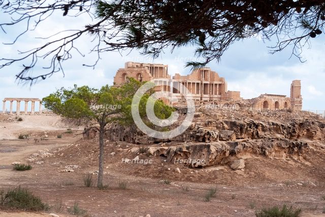 Libya, Sabratha, Theatre, 2007. Creator: Ethel Davies.