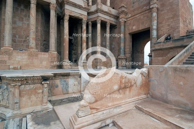 Libya, Sabratha, Theatre, 2007. Creator: Ethel Davies.