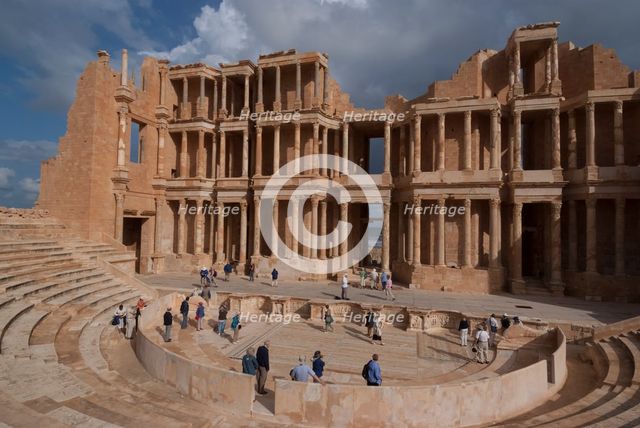 Libya, Sabratha, Theatre, 2007. Creator: Ethel Davies.