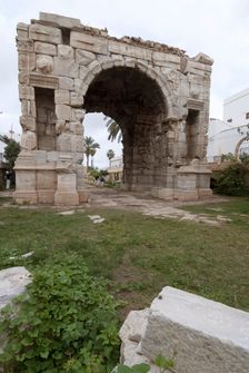 Libya, Tripoli, Arch of Marcus Aurelius, 2007. Creator: Ethel Davies