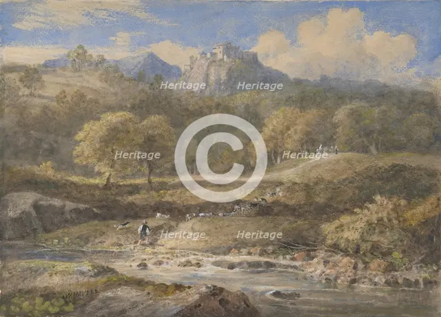 Licenza, near Rome: Horace's Villa, ca. 1828-29. Creator: William Havell.