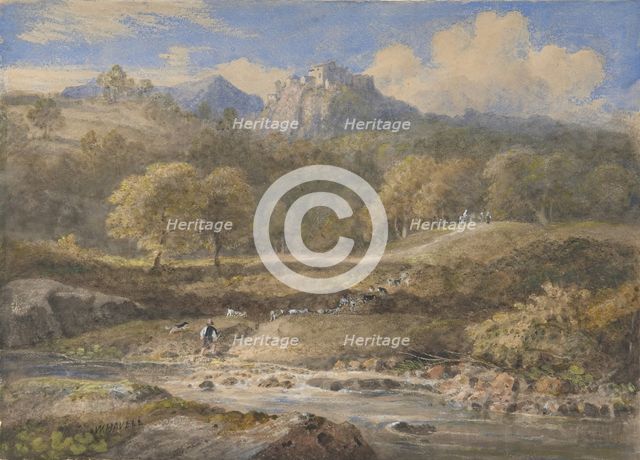 Licenza, near Rome: Horace's Villa, ca. 1828-29. Creator: William Havell.