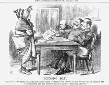 Licensing Day 1867. Creator: John Tenniel