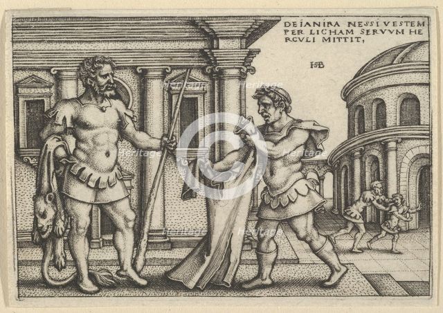 Lichas Bringing the Garment of Nessus to Hercules, from The Labors of Hercules. Creator: Sebald Beham.