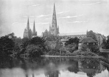 Lichfield Cathedral c1896. Artist: Valentine & Sons