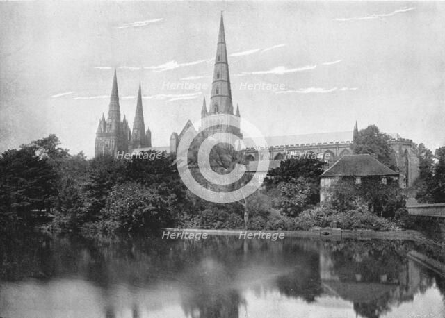 'Lichfield Cathedral', c1896. Artist: Valentine & Sons.