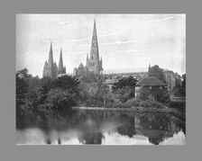 Lichfield Cathedral, c1900. Artist: Valentine & Sons