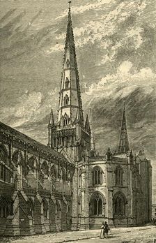 Lichfield Cathedral (Exterior) 1898. Creator: Unknown