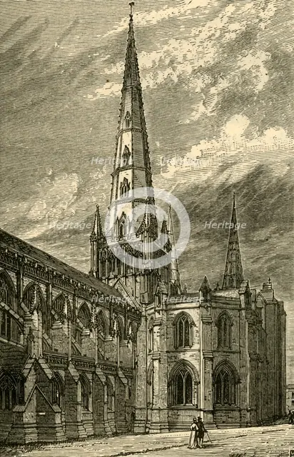 'Lichfield Cathedral (Exterior)', 1898. Creator: Unknown.