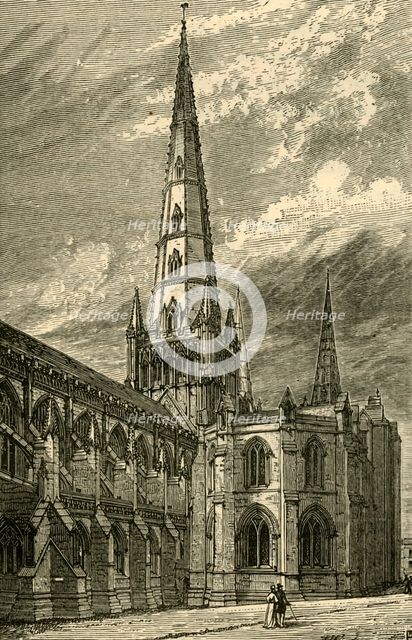 'Lichfield Cathedral (Exterior)', 1898. Creator: Unknown.