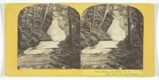 Lick Brook, near Ithaca, N.Y. Falls upper end of the Ravine, 1860/65. Creator: J. C. Burritt