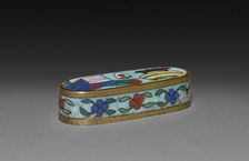 Lid for Cloisonne Opium Box, c 1800s. Creator: Unknown