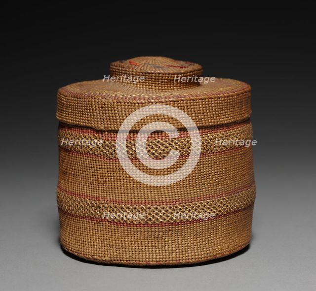 Lidded Basket, Unassigned, before 1917. Creator: Unknown.