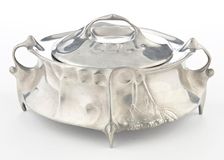 Lidded Biscuit Box, c1890-1910.. Creator: JP Kayser Sohn
