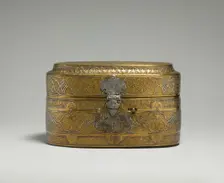 Lidded Box of Muhammad al-Hamawi, Timekeeper at the Umayyad Mosque, Syria, 15th century. Creator: Unknown