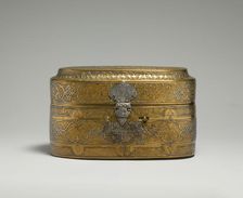 Lidded Box of Muhammad al-Hamawi, Timekeeper at the Umayyad Mosque, Syria, 15th century. Creator: Unknown