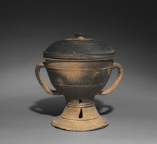 Lidded Cup with Strap Handles, 300s-400s. Creator: Unknown