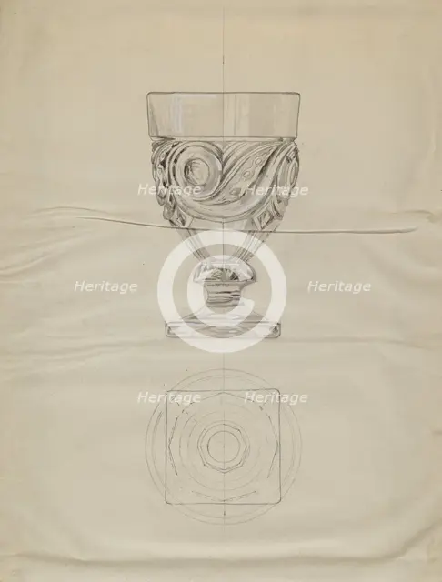 Lidded Compote, c. 1936. Creator: Albert Eyth.