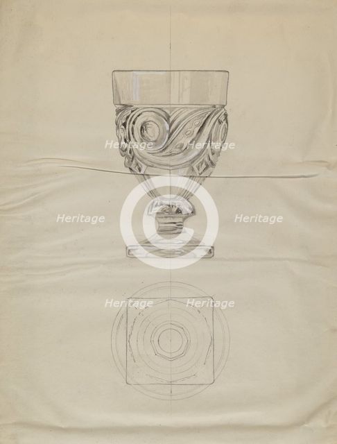 Lidded Compote, c. 1936. Creator: Albert Eyth.