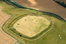 Liddington Castle hillfort, Swindon, 2022. Creator: Damian Grady