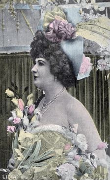 Lidia vintage French postcard, c1900